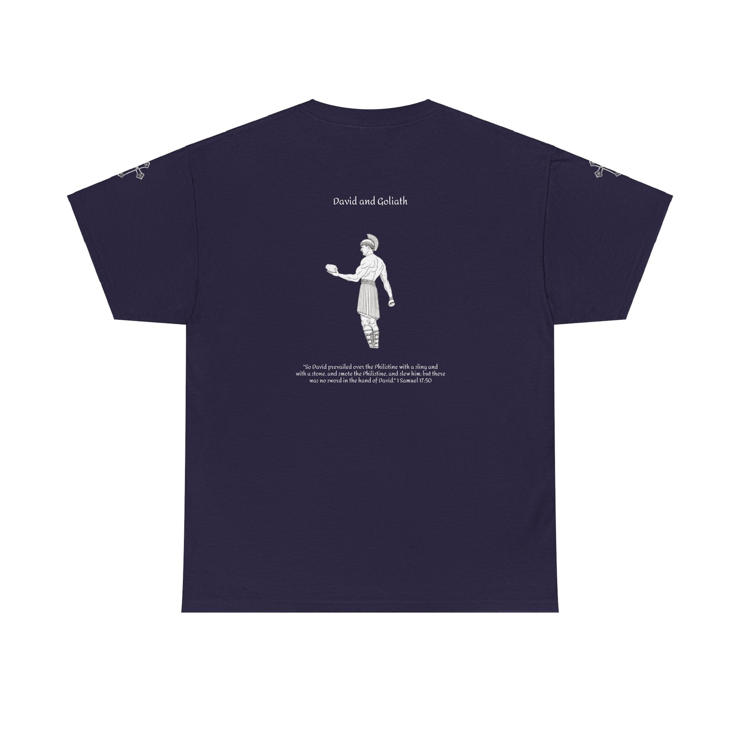 Solitarypeace David and Goliath T-shirt (1 Samuel 17:50)