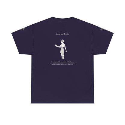 Solitarypeace David and Goliath T-shirt (1 Samuel 17:50)