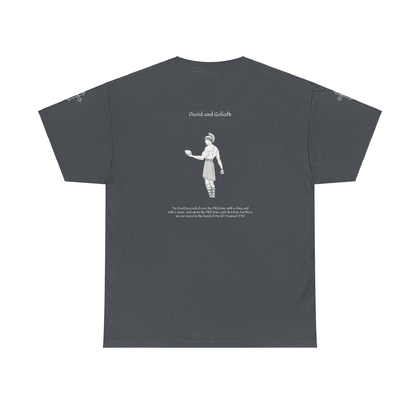 Solitarypeace David and Goliath T-shirt (1 Samuel 17:50)