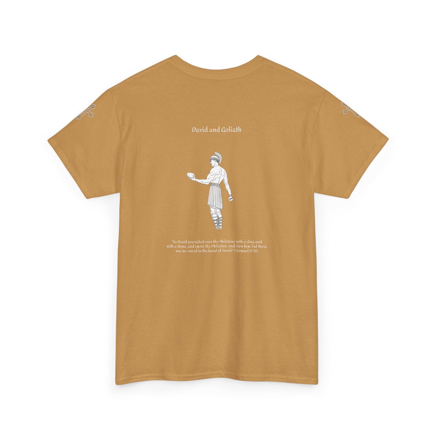 Solitarypeace David and Goliath T-shirt (1 Samuel 17:50)