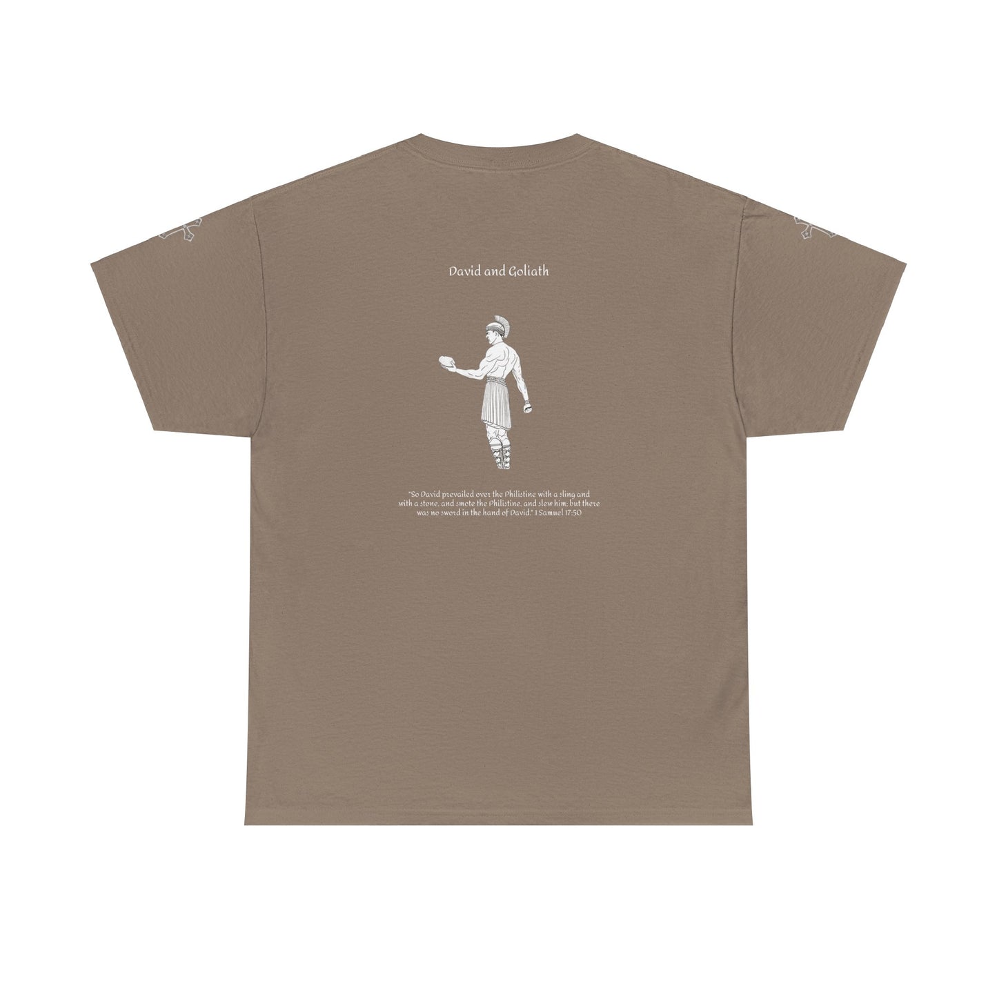 Solitarypeace David and Goliath T-shirt (1 Samuel 17:50)