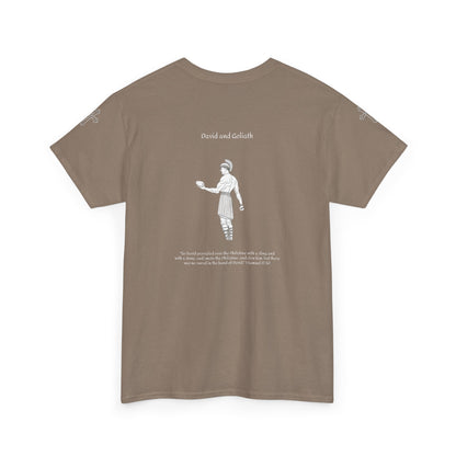 Solitarypeace David and Goliath T-shirt (1 Samuel 17:50)